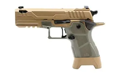 Oa Defense OA2311CPROPLSHDSPRT17 2311 Compact Pro Plus Kit 9x19 17rd 4.25" Black DLC Ported Barrel High Desert Sage Optic Ready 17-4 Stainless Steel Slide High Desert Sage Polymer Grip Ambidextrous