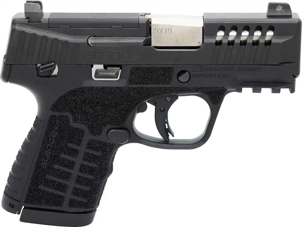 Savage Arms 67053 Stance XR 9mm 13+1 3.20" Natural Black Nitride Ported Stainless Steel Slide Black Glass Filled Nylon Grip Ambidextrous