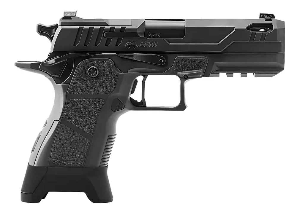 Oa Defense OA2311CPROPLSBLKPRT17 2311 Compact Pro Plus Kit 9x19 17rd 4.25" Black DLC Ported Barrel Black Optic Ready 17-4 Stainless Steel Slide Black Polymer Grip Ambidextrous