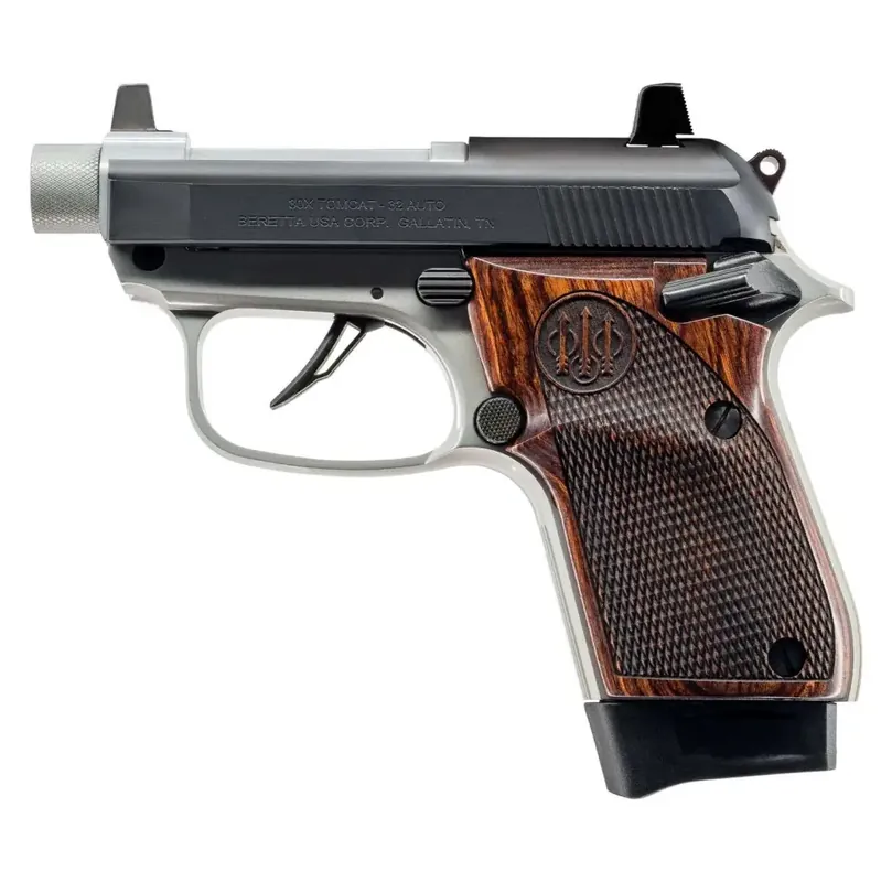 30X Inox TB w/ Wood Grips & Black Slide