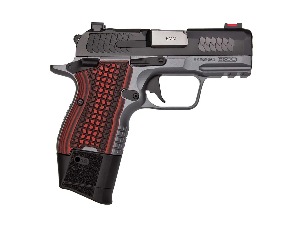 KIMBER CDS9 9MM PSTL OPTC READY RAIL 3.16" BLK/GRY G10 GRIPS 1-13RD 1-15RD MAG