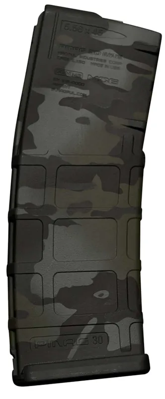 Weapon Works M2MCBLACK PMAG GEN M2 MOE 30rd 5.56x45mm NATO, MultiCam Black Polymer, Fits AR-15