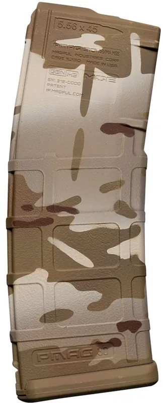 Weapon Works M2MCARID PMAG GEN M2 MOE 30rd 5.56x45mm NATO, MultiCam Arid Polymer, Fits AR-15