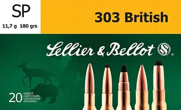 Sellier & Bellot SB303C Rifle 303 British 180 gr Soft Point (SP) 20 Round Box