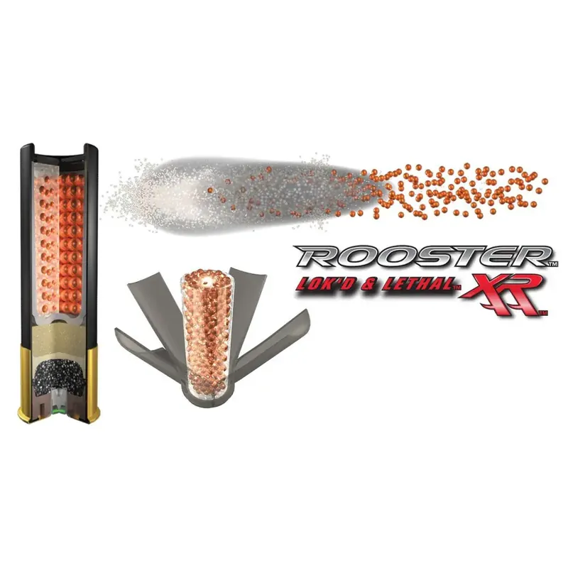 Winchester Ammo SRXR126 Rooster XR Shot-Lok 12 Gauge 2.75 1 1/4 oz 6 Shot 15 Round Box