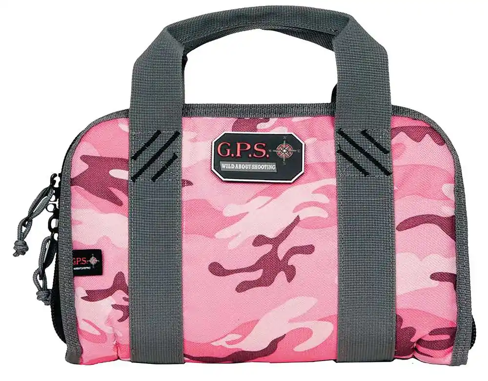 G*Outdoors 1106PCPK Pistol Case Double Compact Case Pistol Bag Pink