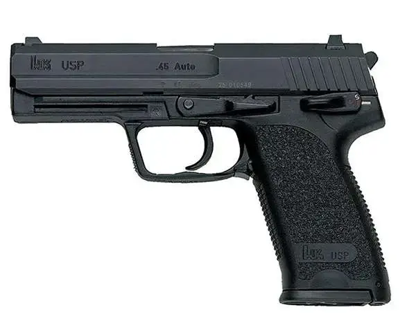 HK 81000327 USP V7 LEM *CA Compliant 45 ACP 4.41" 12+1 Black Black Polymer Grip