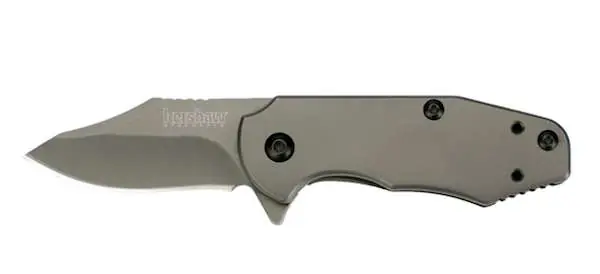 Kershaw 3560 Ember 2" Drop Point Plain TiCN Gray 8Cr13MoV/TiCN Gray Stainless Steel Handle Folding