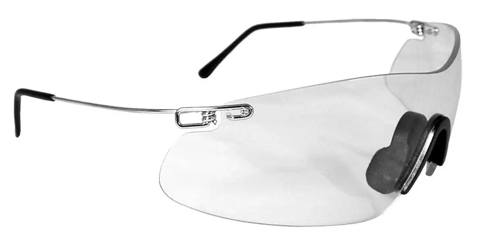 Radians CP5710CS Clay Pro Shooting Glasses Clear Lens w/Silver Frame