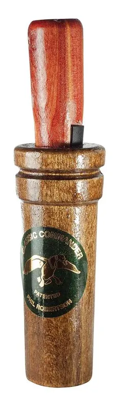 Duck Commander DC200 Classic Commander Double Reed Call Mallard Hen Soft, Raspy Brown Wood