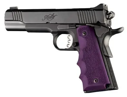 Govt. Model Rubber Grip with Finger Grooves Purple