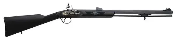 Traditions R3200850 Deerhunter 50 Cal 24" Flintlock Blued Black Synthetic Stock