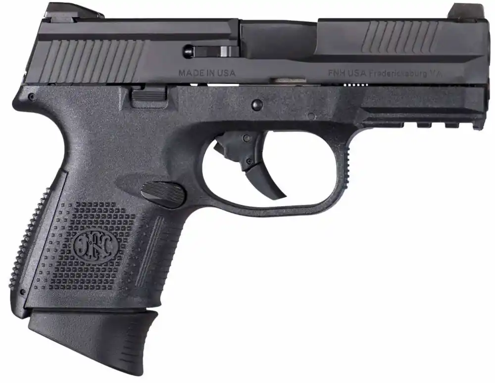 FN 66694 FNS Compact 9mm Luger 3.60" MS 10+1 Black Matte Black Stainless Steel Slide Black Polymer Grip