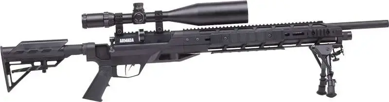 Benjamin BTAP22SX Tactical Armada PCP 22 Pellet 10rd Black Black M4 Telescopic Stock 4-16x50mm AO