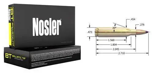 Nosler 40050 Ballistic Tip Hunting 243 Win 90 gr Ballistic Tip 20 Round Box