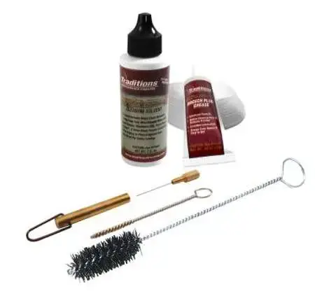 Traditions A3831 Breech Plug Cleaning Kit .50 Cal Cleaner/Brushes/Patches 6pc