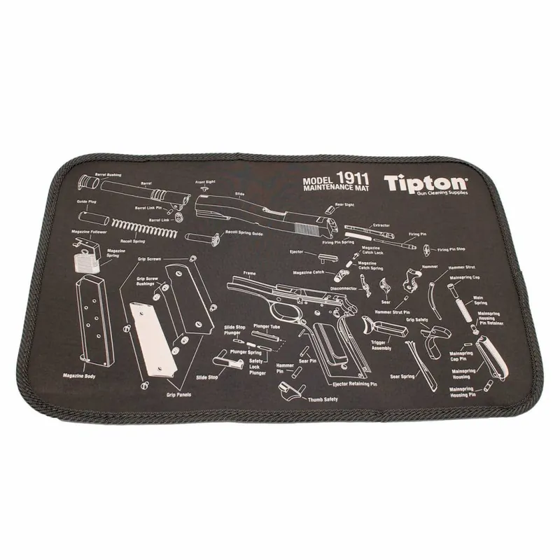 Tipton 558680 Maintenance Mat Neoprene Top w/Rubber Back Black w/Gray Trim 1911 Parts Diagram 10" L x 12" W