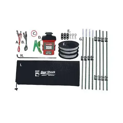 UDAP BEF Bear Shock Electric Fence 6" x 20" 3.7 lbs 110 ft Black