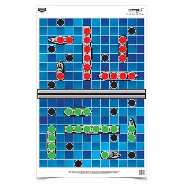Birchwood Casey 37046 EZE-Scorer Hanging Paper 23" x 35" Battle at Sea Blue 5 Pack