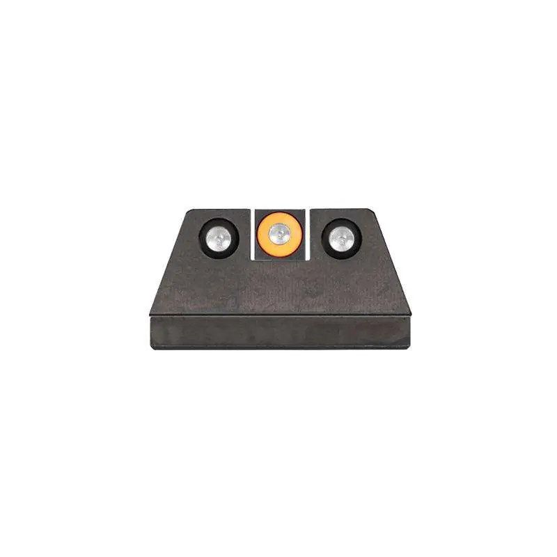 Night Fision CNK027003OGZ Night Sight Set Square Century Canik TP9SF,TP9SF Elite,TP9SA Green w/Orange Outline Front Black Rear Black
