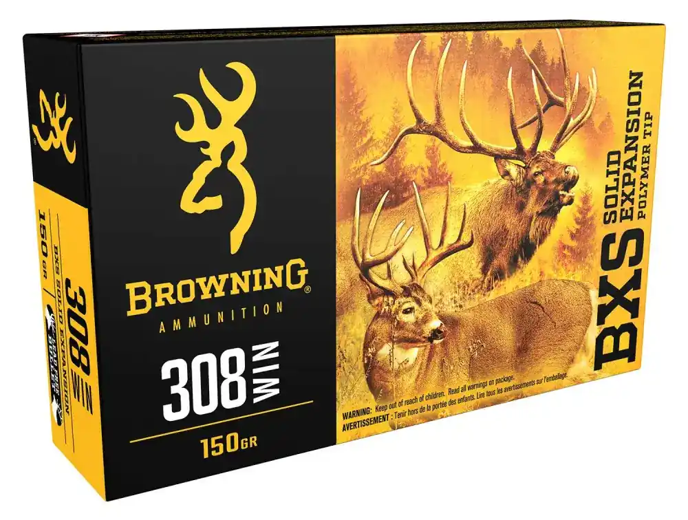 Browning Ammo B192403081 BXS 308 Win 150 gr Terminal Tip 20 Round Box