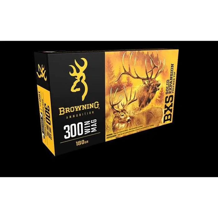 Browning Ammo B192403001 BXS 300 Win Mag 180 gr Terminal Tip 20 Round Box
