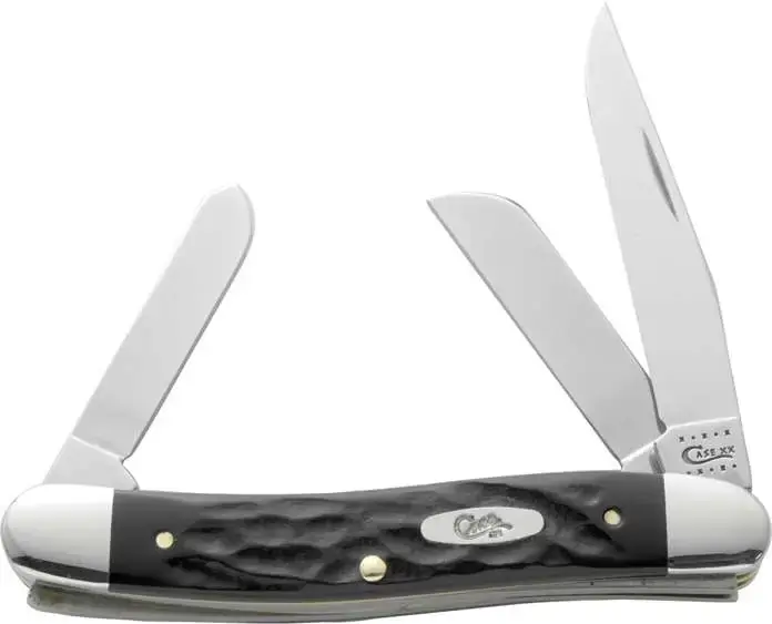 Jigged Rough Black Synthetic | Medium Stockman | 6318 SS