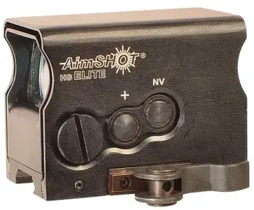 Aimshot HGELITECGREE HG Elite 1x 34mm 65 MOA Circle/2 MOA Green Dot CR2 Black