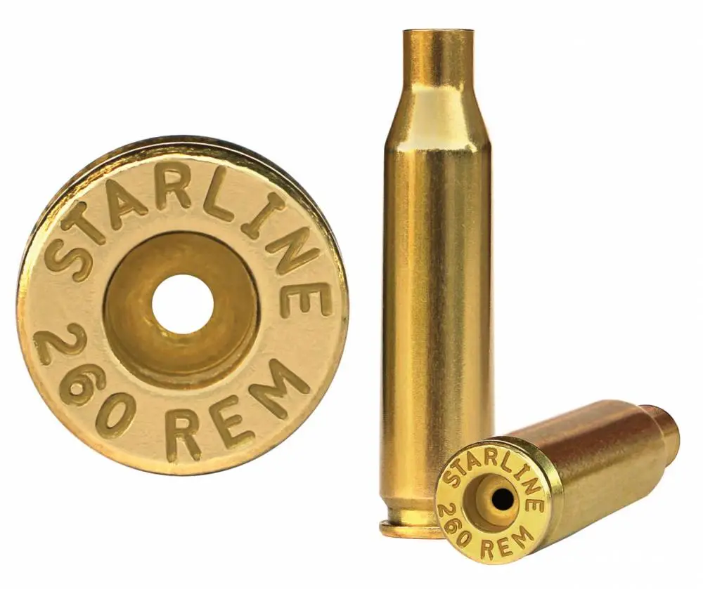 Starline Brass STAR260REMEU Rifle 260 Rem Unprimed Brass 50 Per Bag
