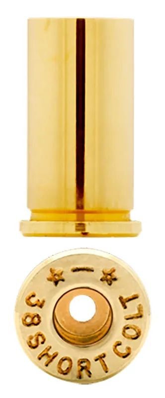 Starline Brass STAR38SCEUP1 38 Short Colt Handgun Unprimed Brass 100 Per Bag