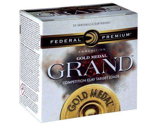 Federal GMT1178 Premium Gold Medal Grand Paper 12 Gauge 2.75 1 1/8 oz 8 Shot 25 Round Box