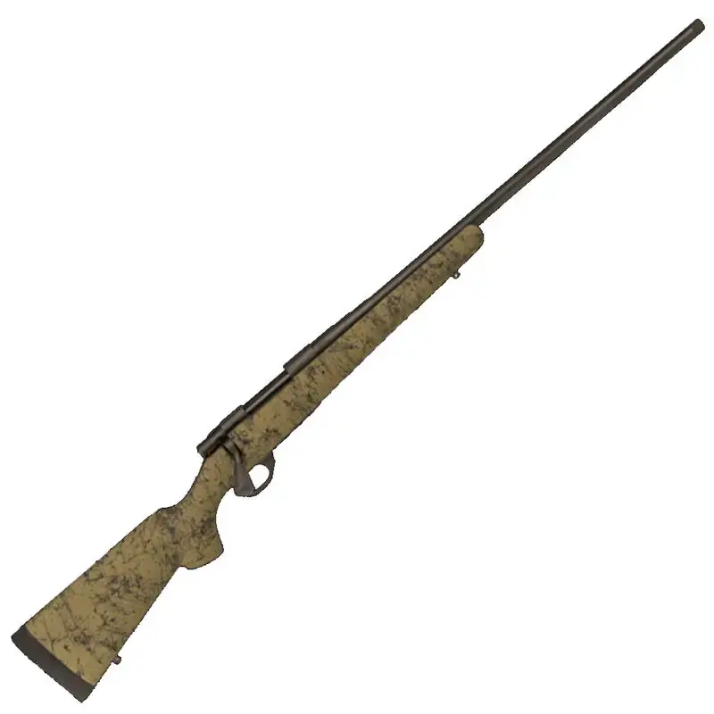 Howa HS Precision 7mm Rem Mag 3+1 24" Green w/Black Webbing Fixed HS Precision Stock Black Right Hand