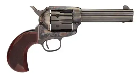 Taylors and Company 555152 1873 Cattleman 45 Colt (LC) 6 Round 4.75" Blued Case Hardened Birdshead Walnut Grip