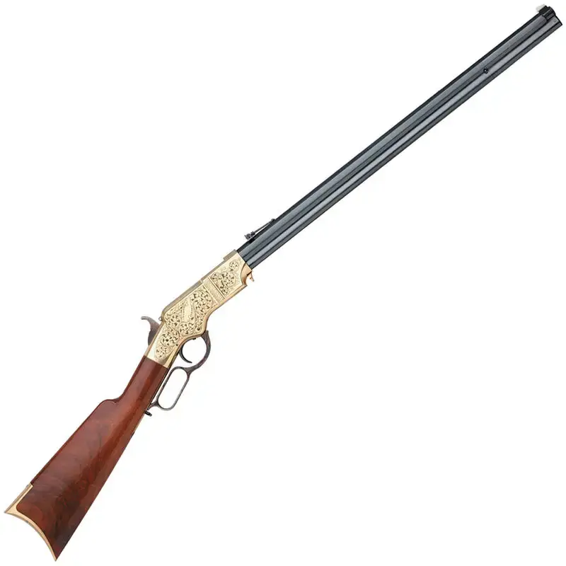 Taylors and Company 552883A 1860 Henry Brass Engraved 44-40 Win 13+1 24.25" Walnut Brass Right Hand