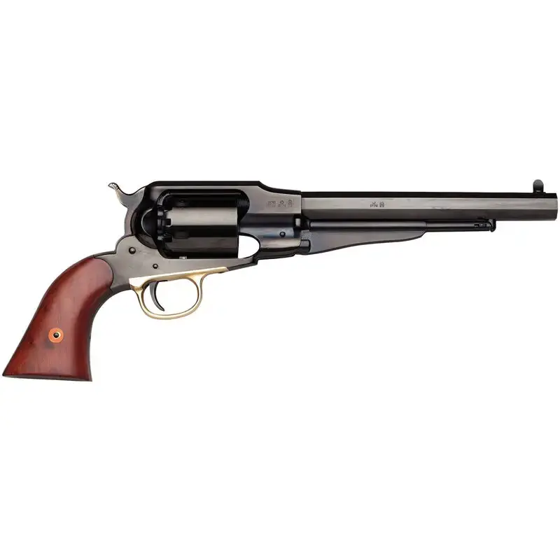 Taylors and Company 107A 1858 Remington Break Open 44 Cal Striker Fire 8" 6rd Blued Walnut Grip