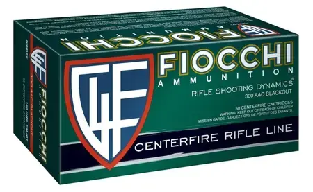Fiocchi 300BARD1 Range Dynamics 300 Blackout 150 gr Full Metal Jacket Boat Tail 100 Round Box