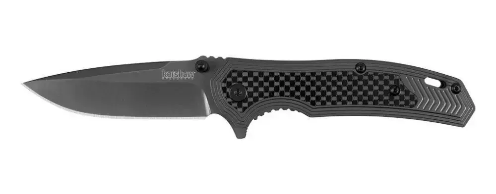 Kershaw 8310 Fringe 3" Plain TiCN Gray 8Cr13MoV TiCN Gray Stainless Steel Handle Folding