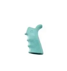 AR-15/M-16 Rubber Grip Beavertail with Finger Grooves Aqua