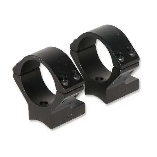 Talley 730725 Light Weight Ring/Base Combo Low 2-Piece Base/Rings For Savage A17,A22 & Round Receiver Rifles w/Accutrigger Black Matte Anodized Finish 30mm Diameter