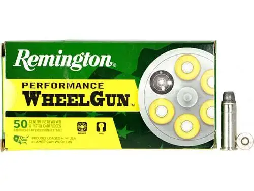 Remington Ammunition RPW38S6 Performance WheelGun 38 Special 158 gr Lead Semi Wadcutter (LSWC) 50 Round Box