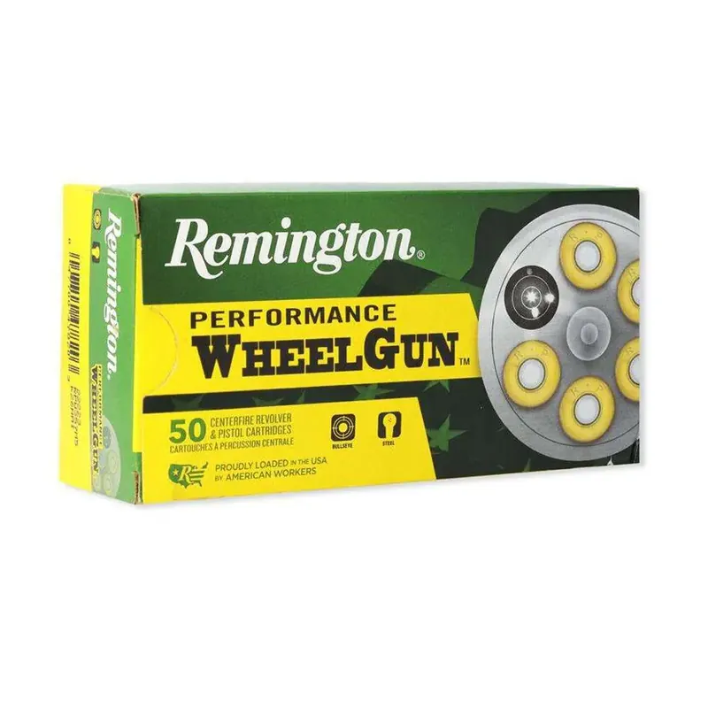 Remington Ammunition RPW45C1 Performance WheelGun 45 ACP 225 GR Lead Semi Wadcutter (LSWC) 50 Round Box