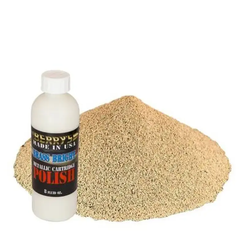 Berrys 73743 Brass Polishing Kit 8oz Bright Brass, 6lbs Corn Media