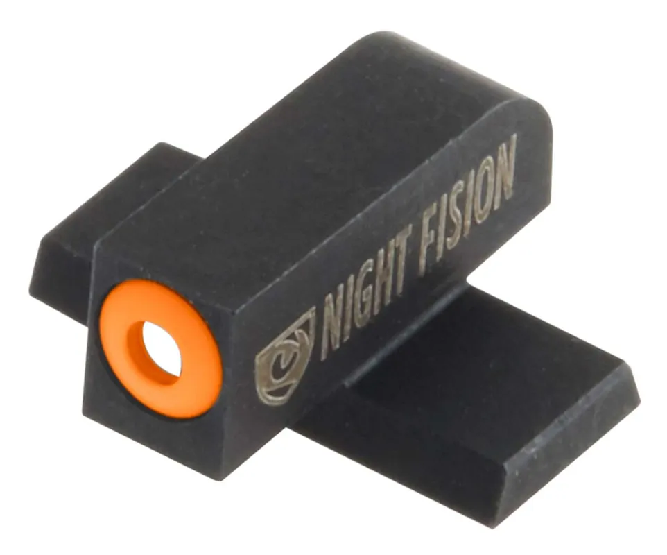 Night Fision SIG178001OGX Night Sight Front Square Top SIg Sauer 9mm/357 #8 Green w/Orange Outline Black
