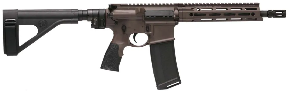 Daniel Defense 0212819050067 DDM4 V7 LAW *CO Compliant 5.56x45mm NATO 10.30" No Magazine Brown Cerakote Black SB Tactical SOB Pistol Stabilizing Brace