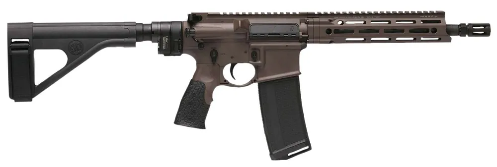 Daniel Defense 0212809263067 DDM4 V7 LAW *CO Compliant 300 Blackout 10.30" No Magazine Brown Cerakote Black SB Tactical SOB Pistol Stabilizing Brace