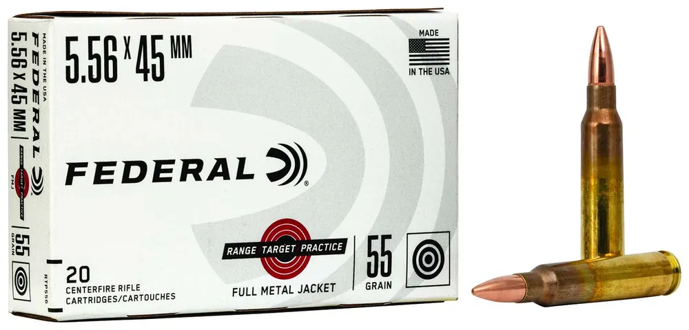 Federal RTP556 Range and Target 223 Rem 55 gr Full Metal Jacket (FMJ) 20 Round Box