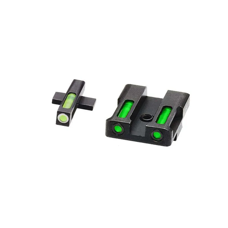 Hiviz XDN321 LiteWave H3 Springfield XD/XDE/XDM/XDS Springfield XD/XD-S/XD-E/XD(M) Tritium/Fiber Optic Green Tritium/Fiber Optic Green Black