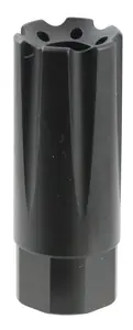 TacFire MZ10209MM Linear 9mm Luger Forward Style Muzzle Brake 1/2"-36 tpi Black Nitride Steel