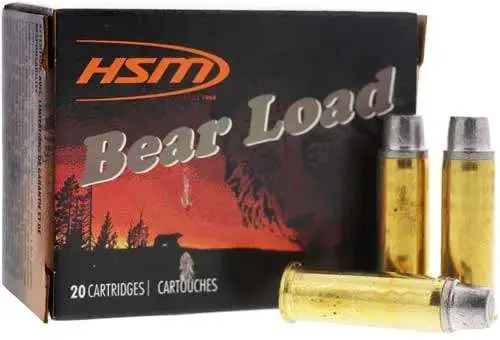 HSM 45C7N20 Bear Load 45 Colt (LC) +P 325 gr Wide Flat Nose (WFN) 20 Round Box