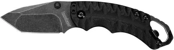 Kershaw 8750TBLKBW #1 1/2 Shuffle 2.60" American Tanto Plain Black Oxide 8Cr14MoV SS FRN Black Handle Folding
